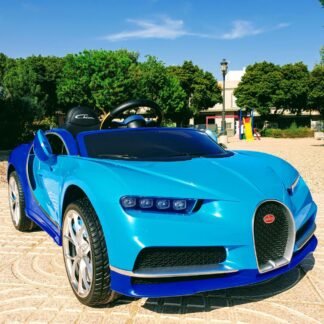 COCHE PARA NIÑOS BUGATTI CHIRON 12V, AZUL, MANDO PADRES - INDA390-RA-HL318.NO